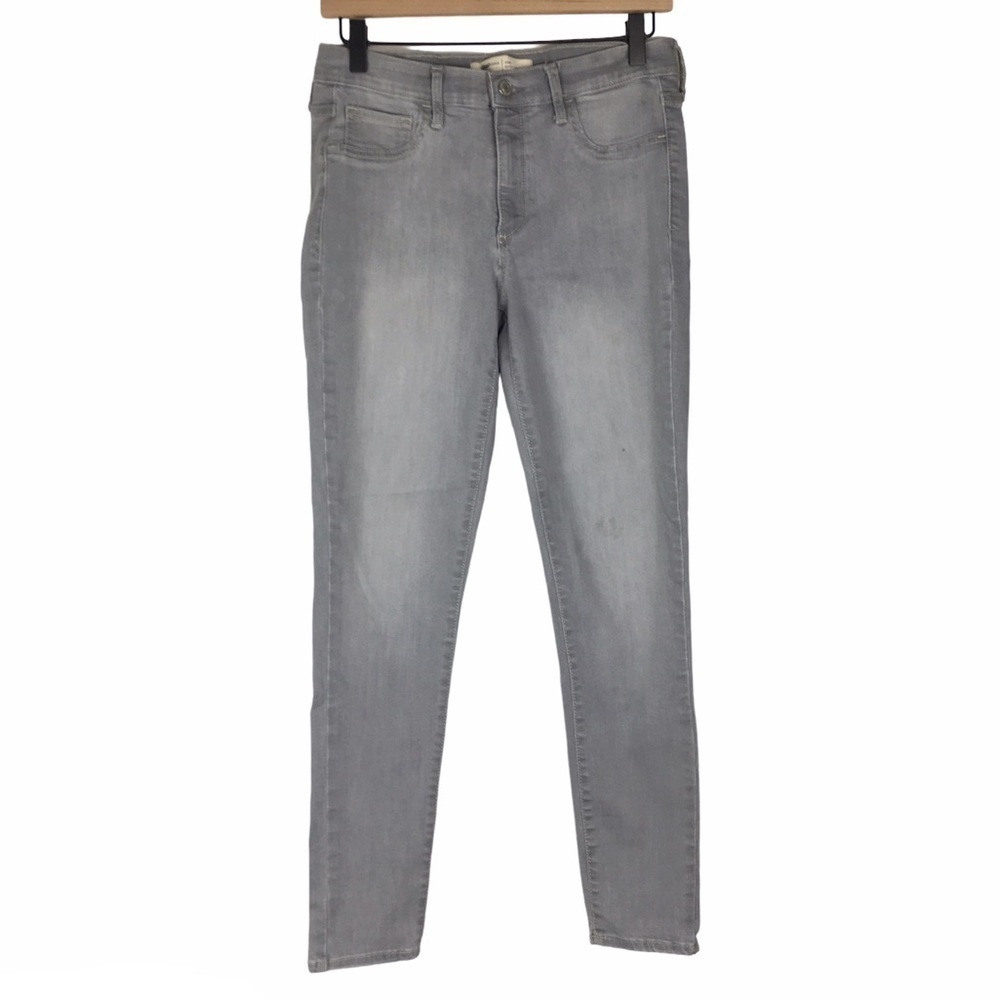 GAP Jeans Easy Leggings Ankle Skinny Grey Wash Stretch Denim Size 29 Regular